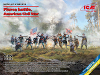 1/35 ICM Fierce Battle American Civil War - Union & Confederate Infantry Set #2 DS3519 - MPM Hobbies