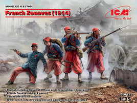 1/35 ICM French Zouaves (1914) 4 Figures 35709 - MPM Hobbies