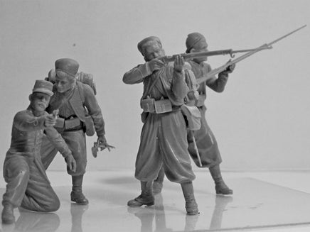 1/35 ICM French Zouaves (1914) 4 Figures 35709 - MPM Hobbies