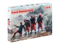 1/35 ICM French Zouaves (1914) 4 Figures 35709 - MPM Hobbies