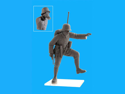 1/35 ICM German Infantry in Gas Masks (1918) 4 Figures 35695 - MPM Hobbies