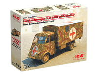 1/35 ICM Lastkraftwagen 3,5 T AHN - WWII German Ambulance Truck 35417 - MPM Hobbies