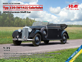 1/35 ICM Typ 320 (W142) Cabriolet - WWII German Staff Car 35540 - MPM Hobbies