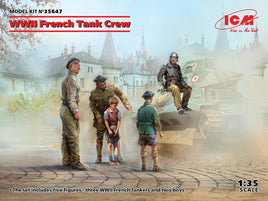 1/35 ICM WWII French Tank Crew (5 Figures) 35647 - MPM Hobbies