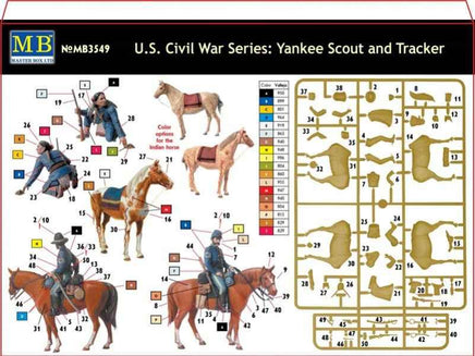 1/35 Master Box - Civil War Yankee Scout & Indian Tracker 3549 - MPM Hobbies