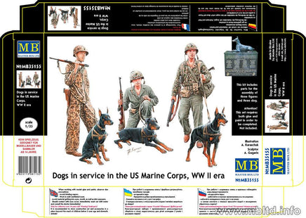 1/35 Master Box - Dogs in Marine Corps Service 35155 - MPM Hobbies