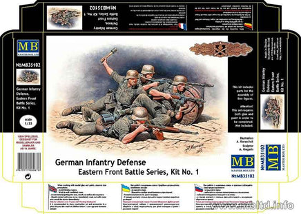 1/35 Master Box - German Infantry in Battle Eastern Front 35102 - MPM Hobbies