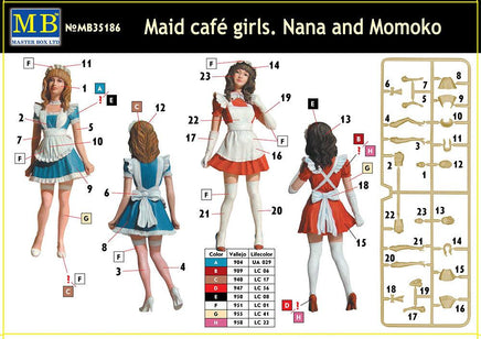 1/35 Master Box - Nana & Momoko Maid Cafe Girls 35186 - MPM Hobbies