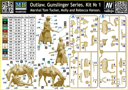 1/35 Master Box - Outlaw Gunslinger Marshall Tucker Wounded 35203 - MPM Hobbies