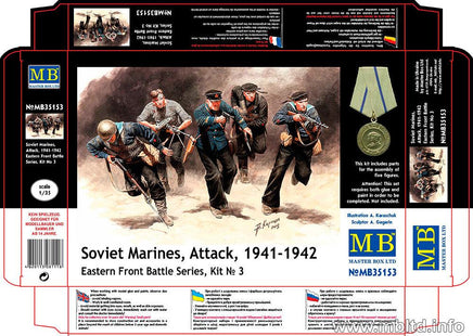 1/35 Master Box - Soviet Marines Attack (1941-1942) 35153 - MPM Hobbies