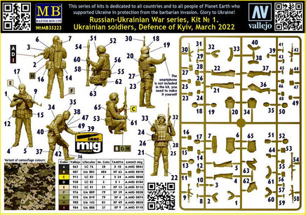 1/35 Master Box - Ukrainian Soldiers Defense of Kyiv 35223 - MPM Hobbies