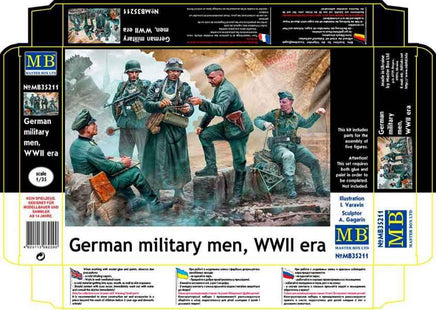 1/35 Master Box - WWII German Military Men (5pcs) 35211 - MPM Hobbies