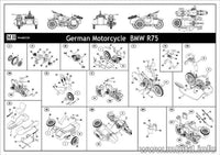1/35 Master Box - WWII German Motorcycle with Sidecar 3528 - MPM Hobbies