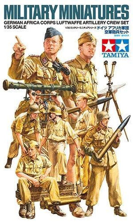 1/35 Tamiya German Artillery Crew Set Africa Corps Luftwaffe 35343 - MPM Hobbies