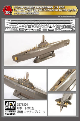 1/350 AFV Photo-Etched Kit for Type XXI Submarine Detail-Up Set AG35054 - MPM Hobbies