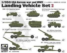 1/350 AFV USA WWII to Korean War Vehicle Set SE73517 - MPM Hobbies