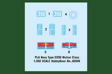 1/350 Hobby Boss PLA Navy Type 033G Wuhan Class Submarine 83516.