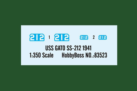 1/350 Hobby Boss USS GATO SS-212 1941 - 83523 - MPM Hobbies