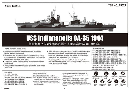 1/350 Trumpeter USS Indianapolis CA-35 1944 05327 - MPM Hobbies