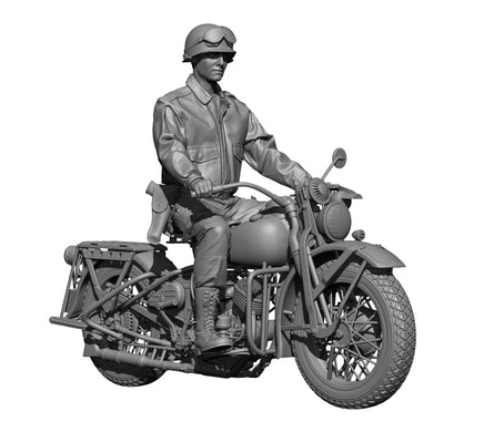 1/16 H3 Model WWII US para "American rider" Inclde Bike 16109
