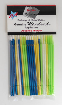 #1400 Micro Brushes - Assorted - 40 pack - MPM Hobbies
