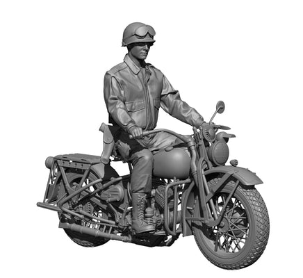 1/16 H3 Model WWII US para "American rider" Inclde Bike 16109