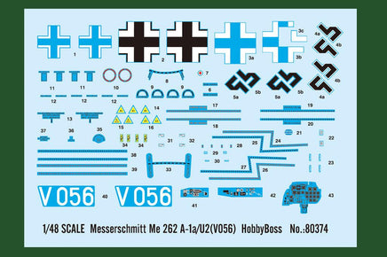 1/48 Hobby Boss Messerschmitt Me 262 A-1a/U2 (V056) 80374 - MPM Hobbies