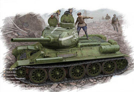 1/48 Hobby Boss T-34/85 (Model 1944 flattened turret) Tank 84807 - MPM Hobbies