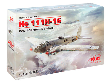 1/48 ICM He 111H-16 WWII German Bomber 48263 - MPM Hobbies