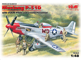 1/48 ICM Mustang P-51D with USAAF Pilots and Ground Personnel 48153 - MPM Hobbies