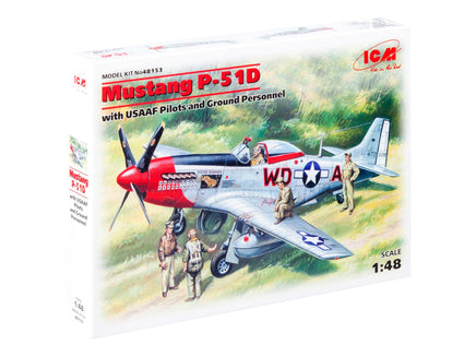 1/48 ICM Mustang P-51D with USAAF Pilots and Ground Personnel 48153 - MPM Hobbies