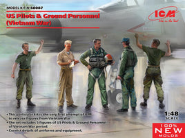 1/48 ICM US Pilots & Ground Personnel (Vietnam War) 48087 - MPM Hobbies