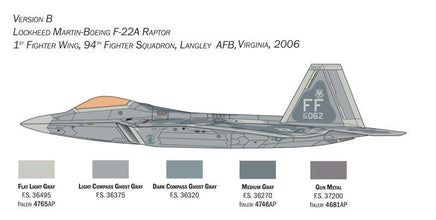 1/48 Italeri F-22 A Raptor 2822 - MPM Hobbies