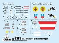 1/48 Italeri Opel Blitz Tankwagen Kfz.385 - 2808 - MPM Hobbies