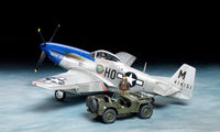 1/48 Tamiya US NA P-51D MUSTANG WITH 1/4 4X4 Light Vehicle 25205 - MPM Hobbies