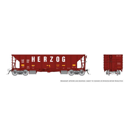 HO Rapido NSC Ballast Car: Herzog Late: 6-Pack