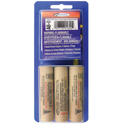 Estes Rockets A8-0 Engines - MPM Hobbies