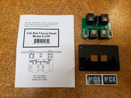 NCE UTP Panel, cab bus fascia panel w/RJ12 plugs