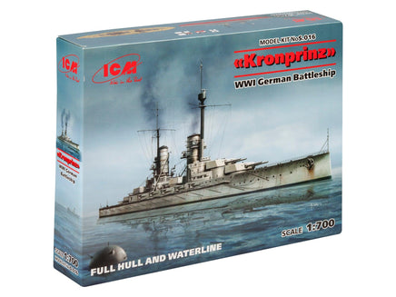 1/700 ICM “Kronprinz” - WWI German Battleship (Full Hull & Waterline) S016 - MPM Hobbies
