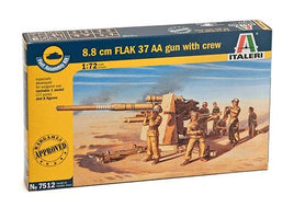 1/72 Italeri 8.8 Cm. Flak 37 AA Gun - Fast Assembly 7512 - MPM Hobbies