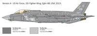 1/72 Italeri F-35 A Lightning II CTOL Version 1409 - MPM Hobbies