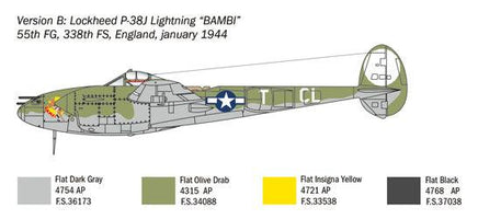 1/72 Italeri P-38J Lightning 1446 - MPM Hobbies