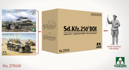 1/35 Takom Models sd.kfz250/3 Greif 1:35+Rommel Fig 1:16 2194W