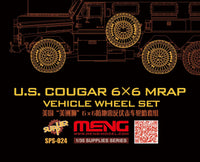 1/35 Meng U.S Cougar 6X6 Mrap Vehicle Wheel Set - SPS024 - MPM Hobbies