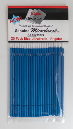 Alpha Abrasives Blue Ultrabrush (Regular) Micro Brushes 25/pk - 1300