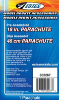 Estes Rockets 18-inch Printed Parachute - MPM Hobbies