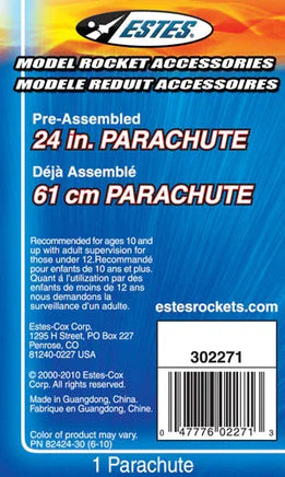 Estes Rockets 24-inch Printed Parachute - MPM Hobbies