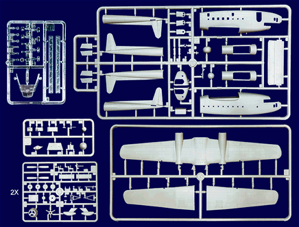 1/144 Roden Fairchild AC-119K Stinger - 322