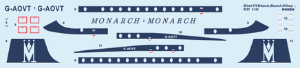 1/144 Roden Bristol 175 Britannia (Monarch Airlines) - 323