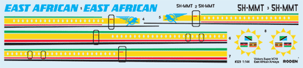 1/144 Roden Vickers Super VC10 Type 1154 (East African Airways) - 329